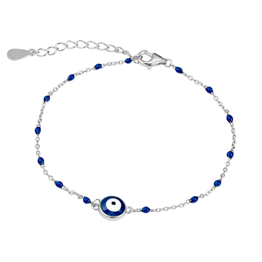 Dark Blue Evil Eye Bracelet