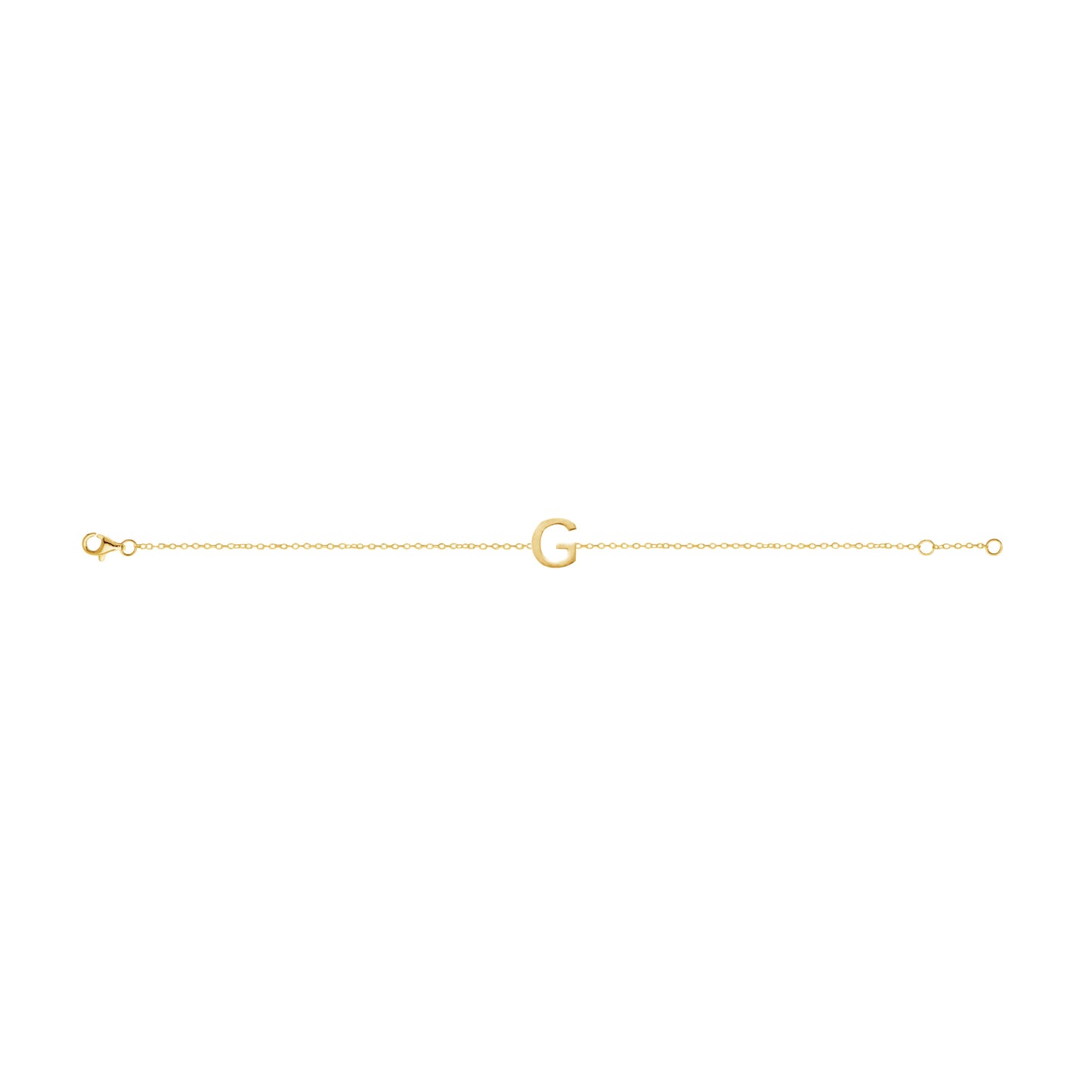 Fine Individual Letter Bracelet