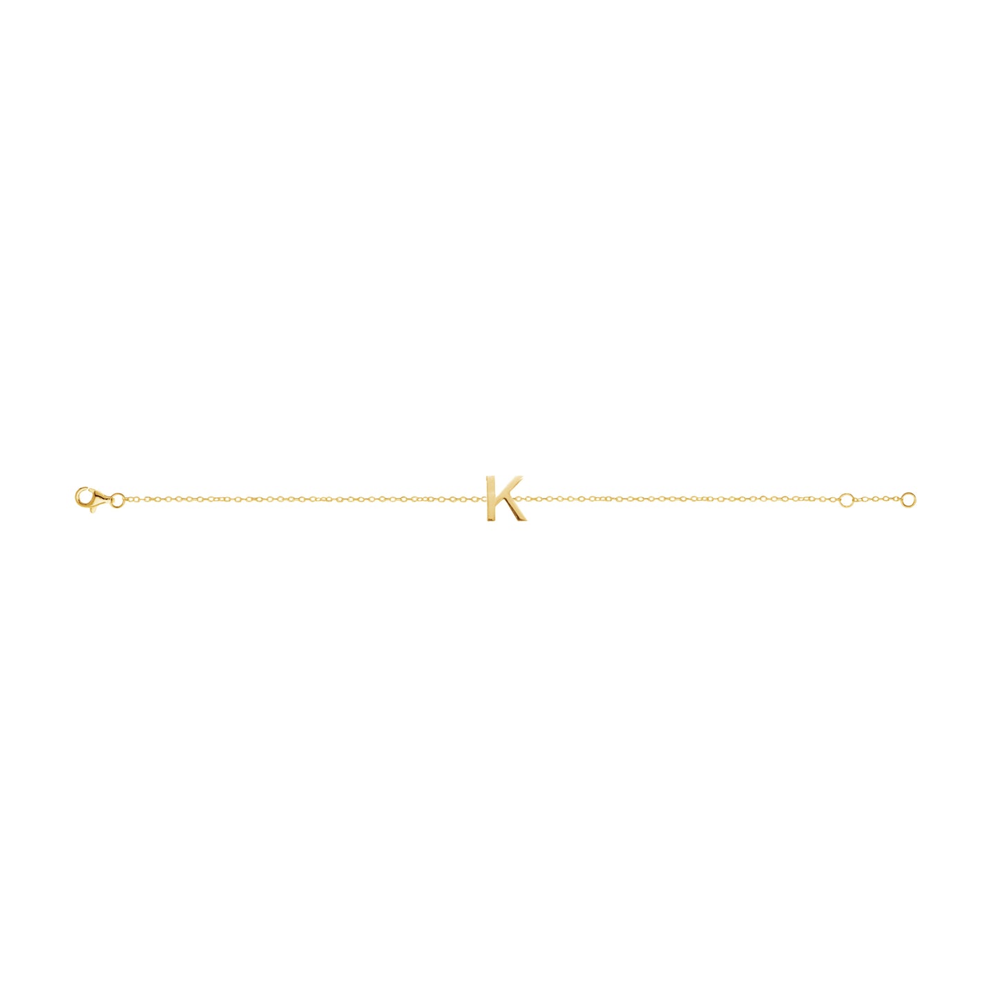 Fine Individual Letter Bracelet