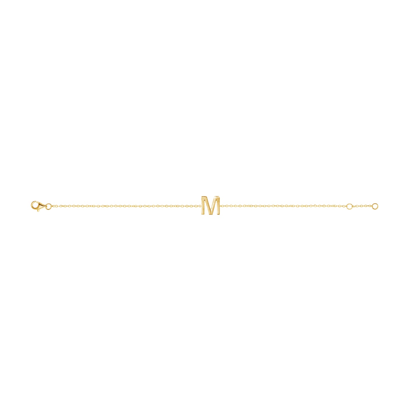 Fine Individual Letter Bracelet