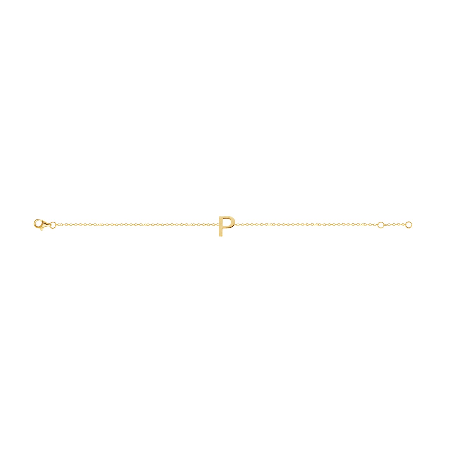 Fine Individual Letter Bracelet
