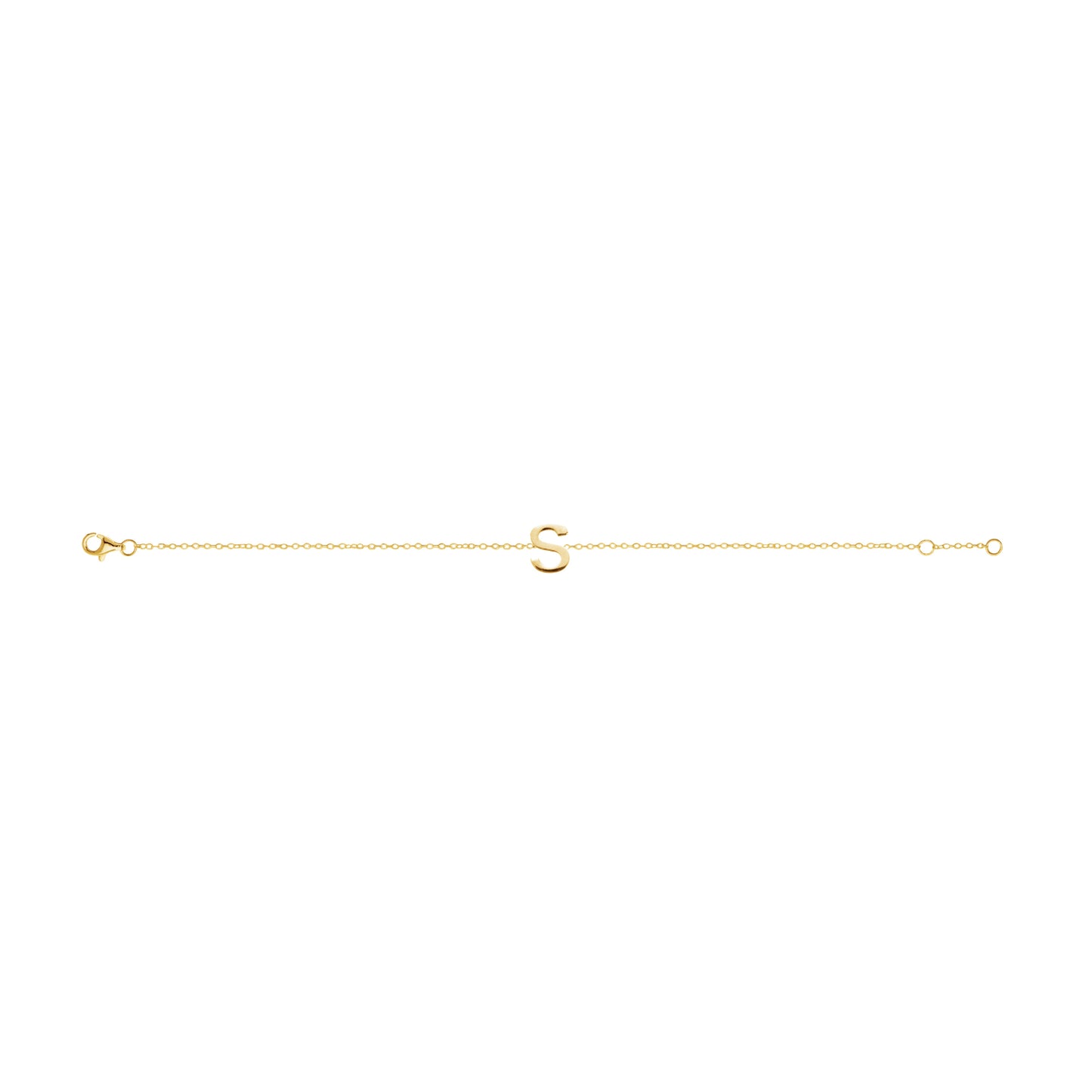 Fine Individual Letter Bracelet