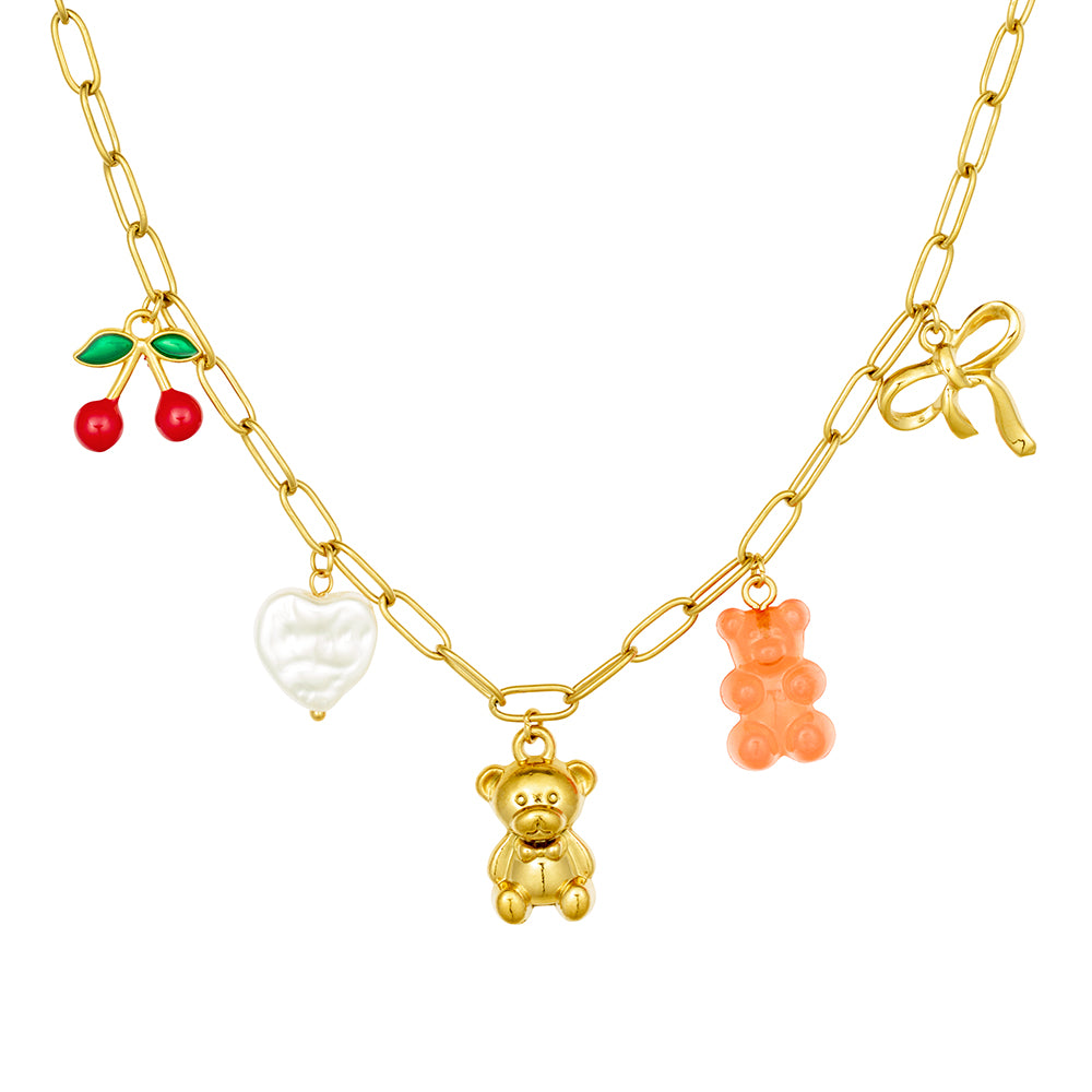 Playful Multi Charm Necklace