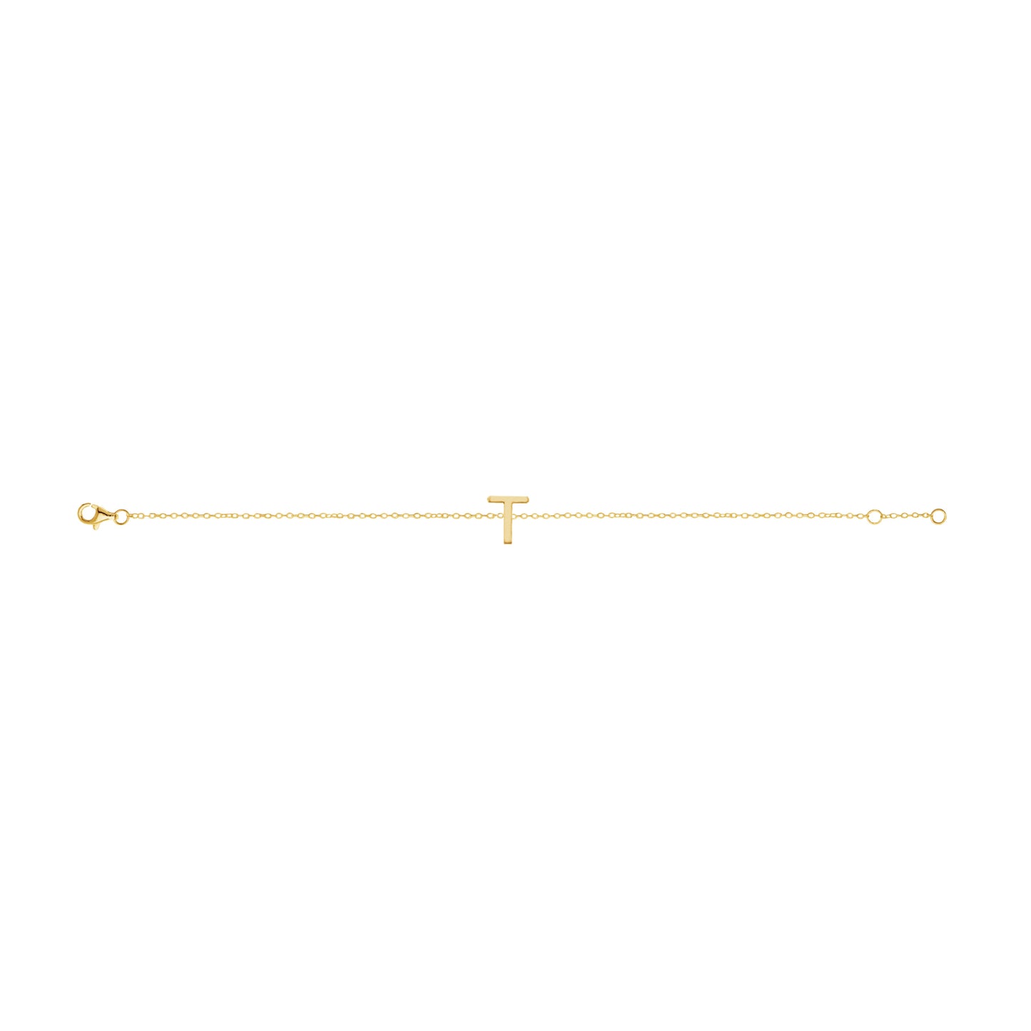 Fine Individual Letter Bracelet