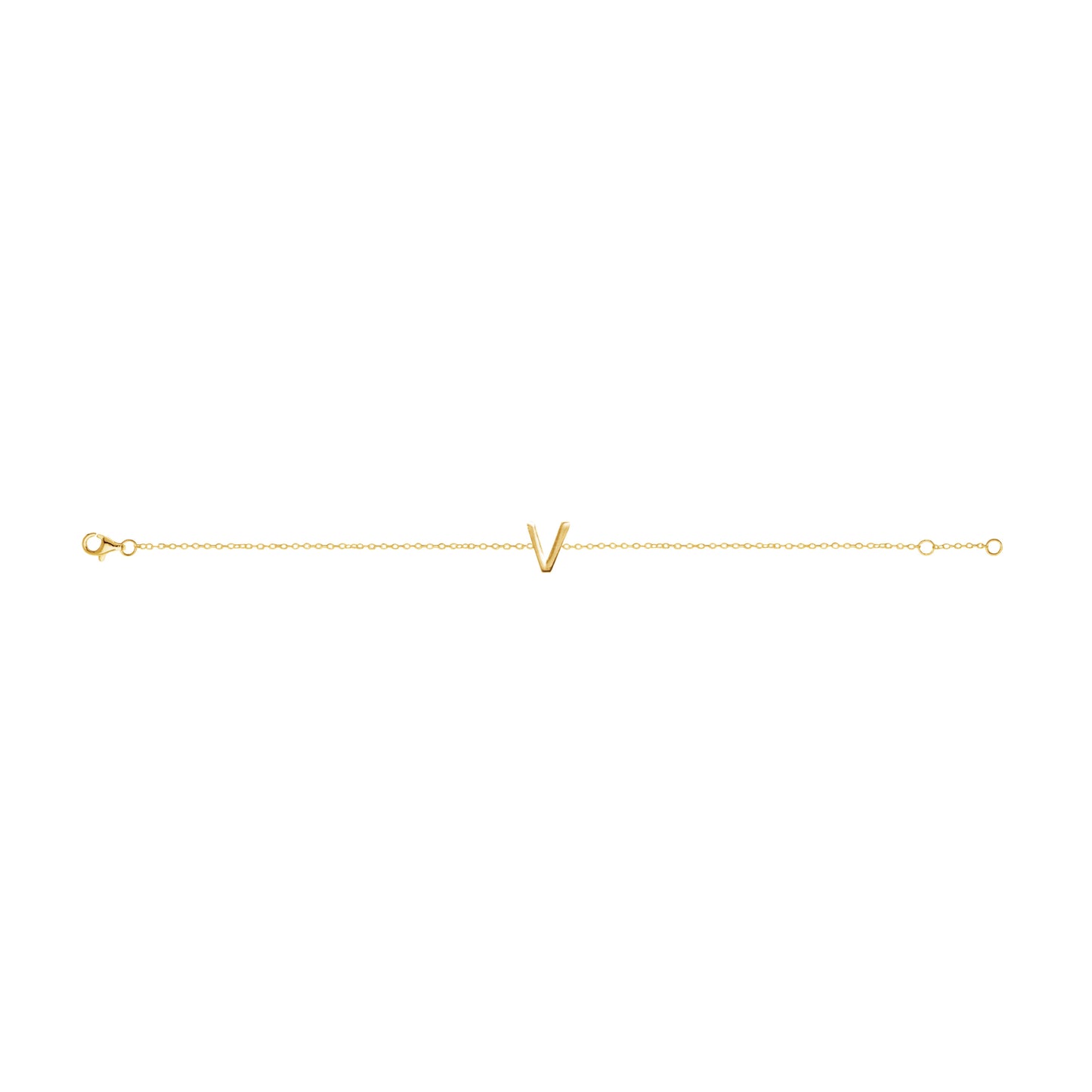 Fine Individual Letter Bracelet