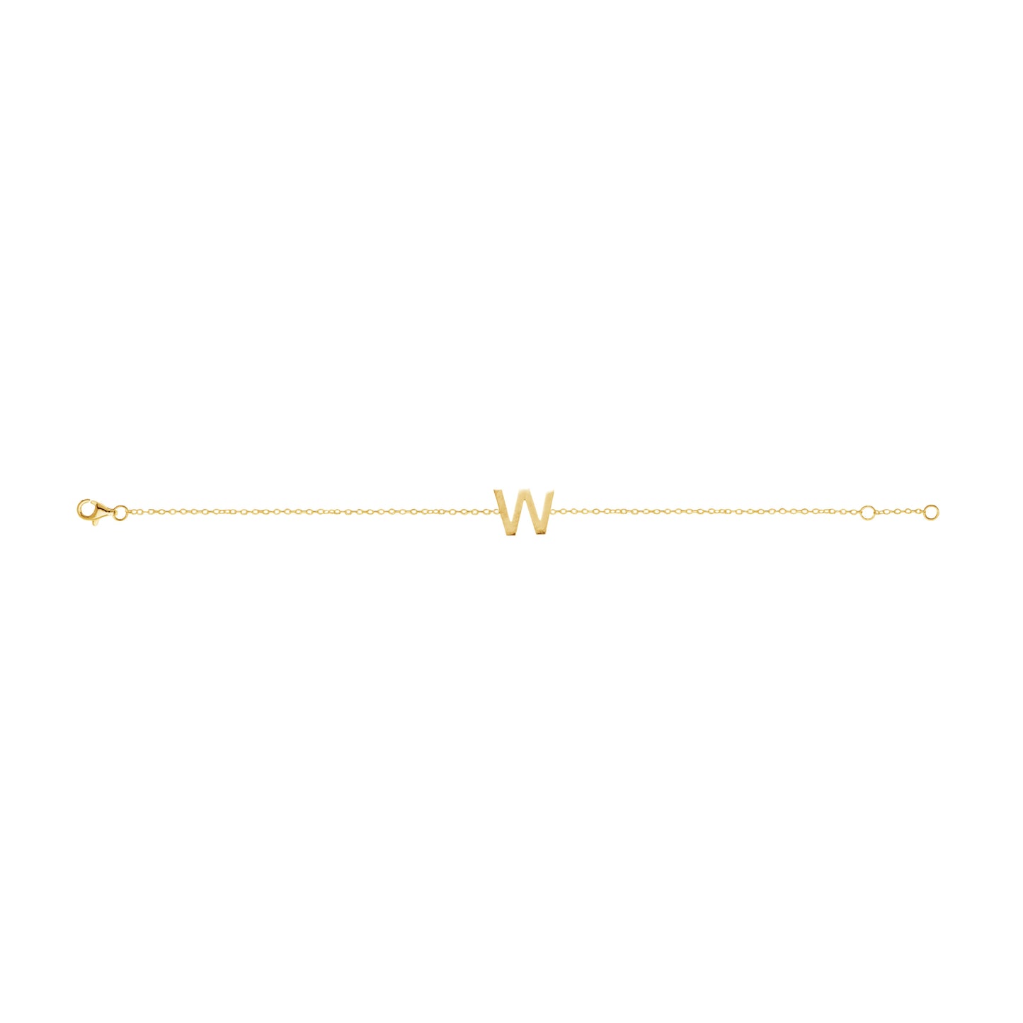 Fine Individual Letter Bracelet