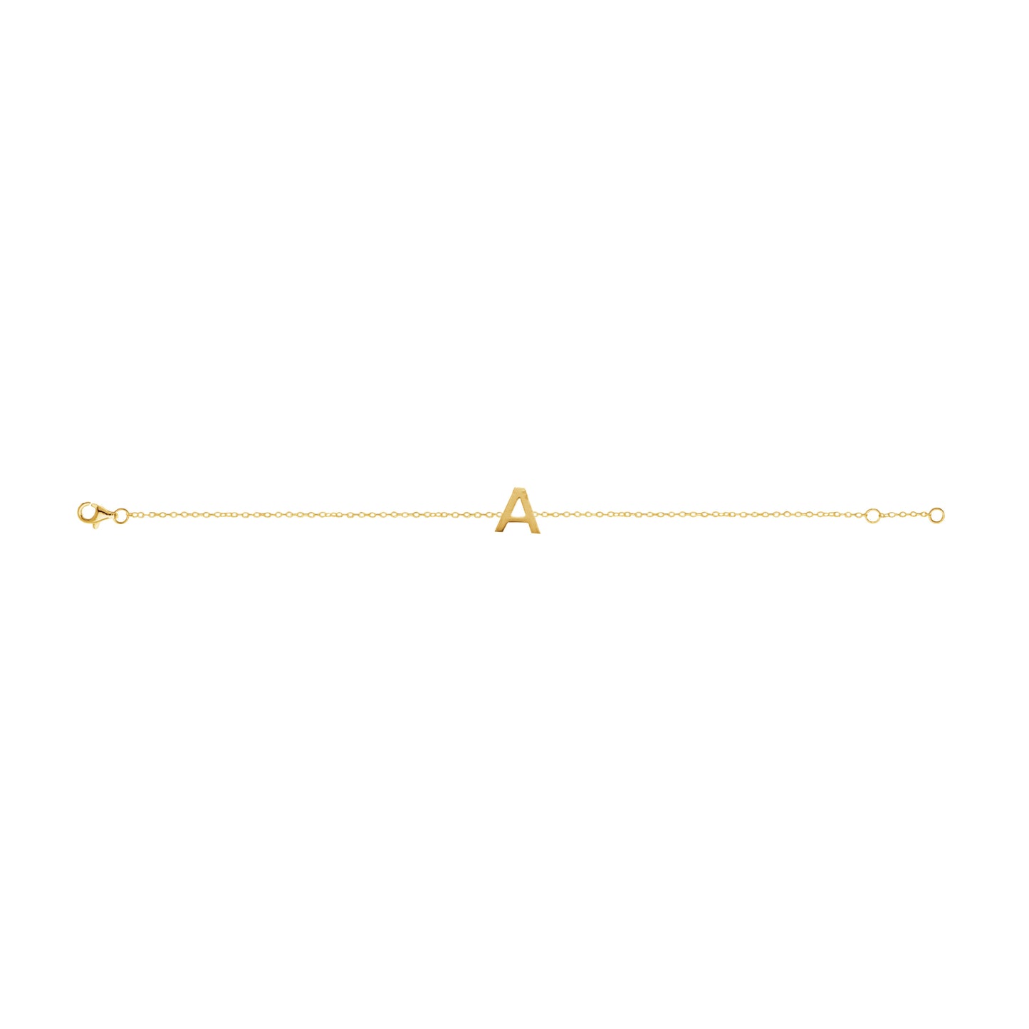 Fine Individual Letter Bracelet