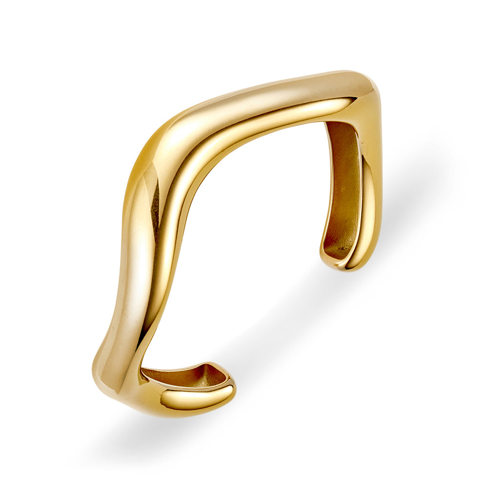 Abstract Wave Bangle