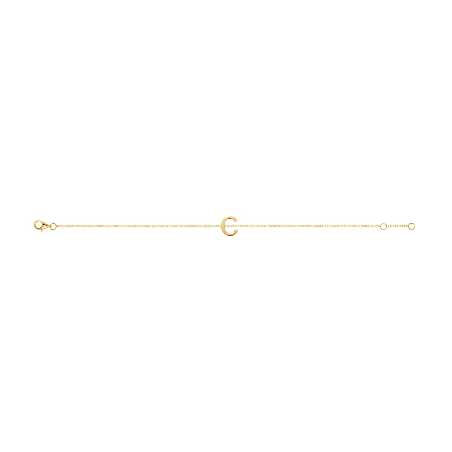 Fine Individual Letter Bracelet