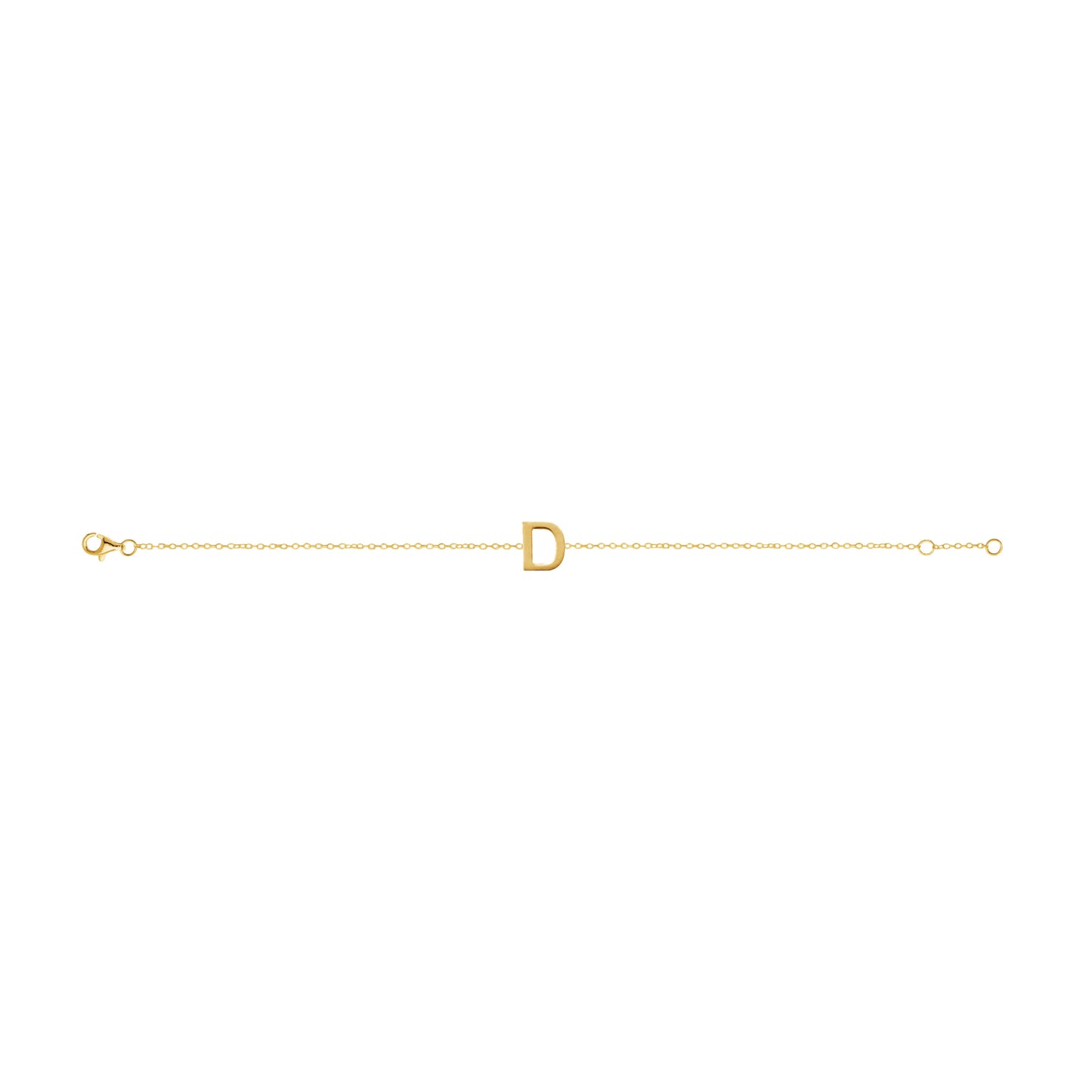 Fine Individual Letter Bracelet