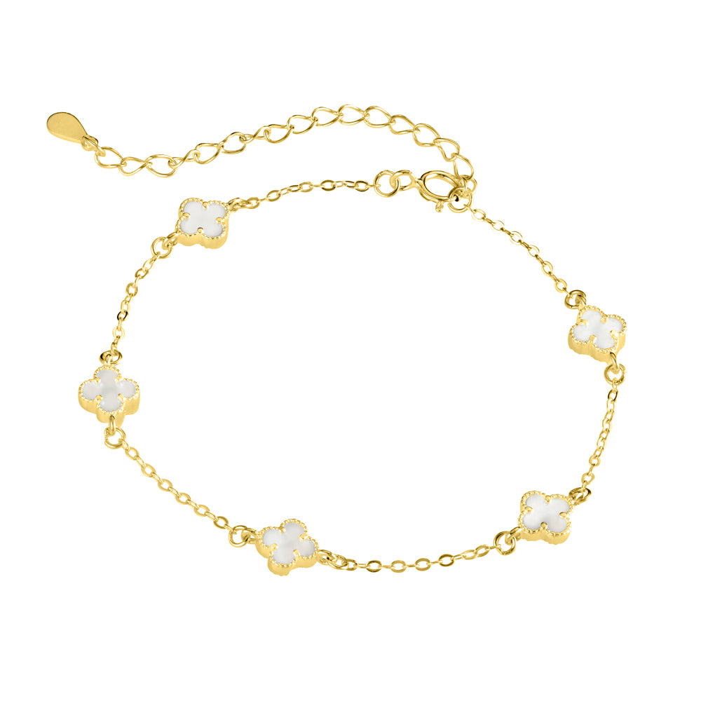Fine Multi Flower Bracelet