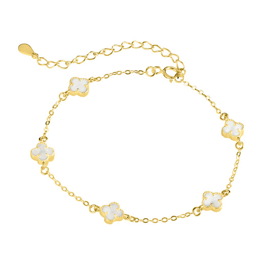 Fine Multi Flower Bracelet