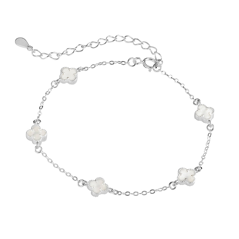 Fine Multi Flower Bracelet