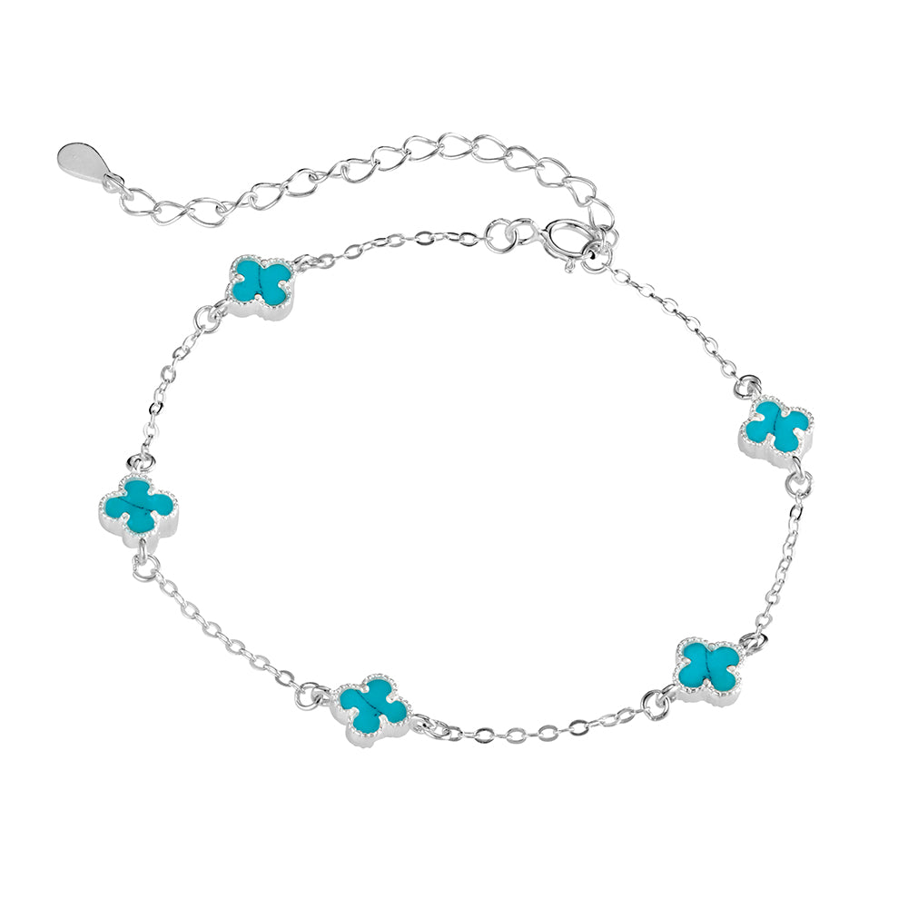 Fine Multi Flower Bracelet