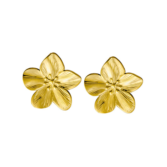 Flower stud earrings