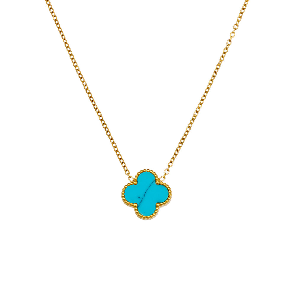 18k Gold Plated Petite Flower Necklace