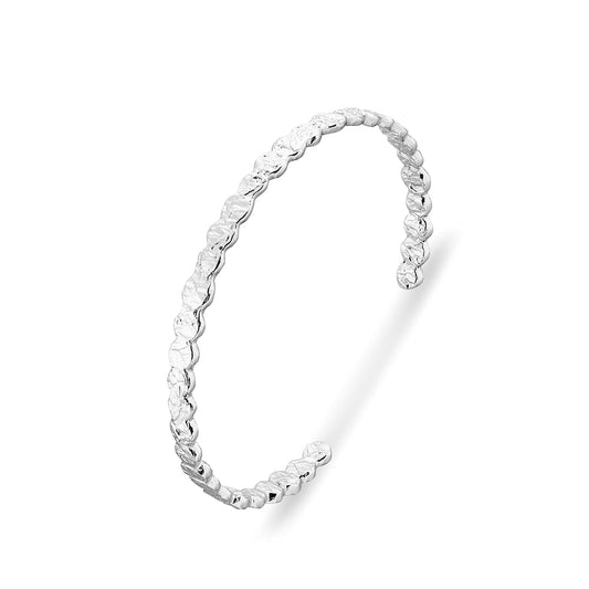 Crushed Disc Cuff Bangle
