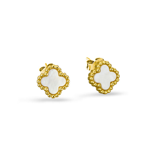 Sterling silver petite flower studs