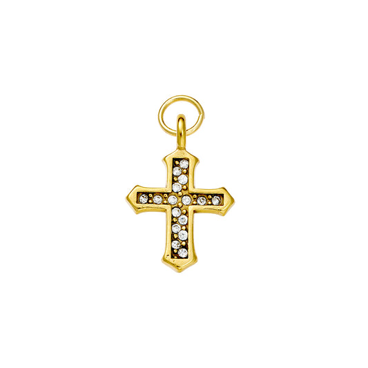 CZ Cross Charm