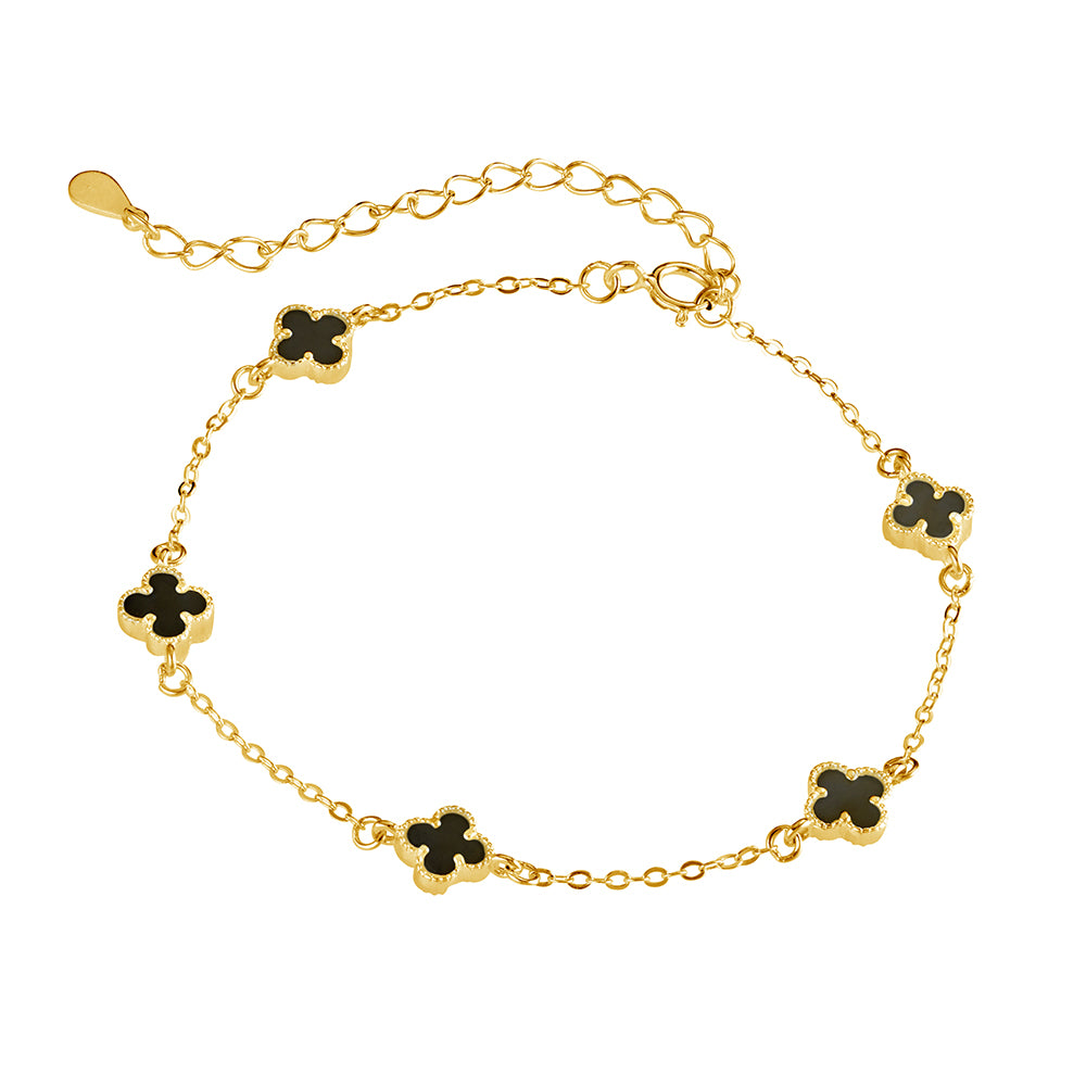 Fine Multi Flower Bracelet