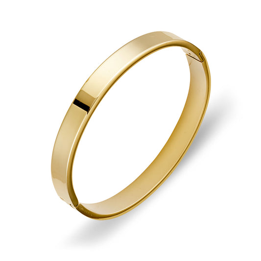 Solid Cuff Gold Bangle
